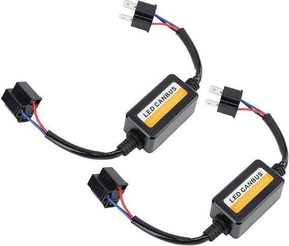 Zerodis 2pcs H4 LED Canbus Decoder Interference Elimination LED Bulbs Decoder for No Error Load Resistor Canbus for Installation of LED Sets