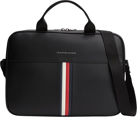 Tommy Hilfiger TH METRO COMPUTER BAG Erkek Bilgisayar Çantası Black OS