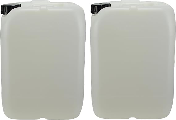 ITP Packaging Plastic Water Storage Containers, 20 Litre, Set of 2, Natural