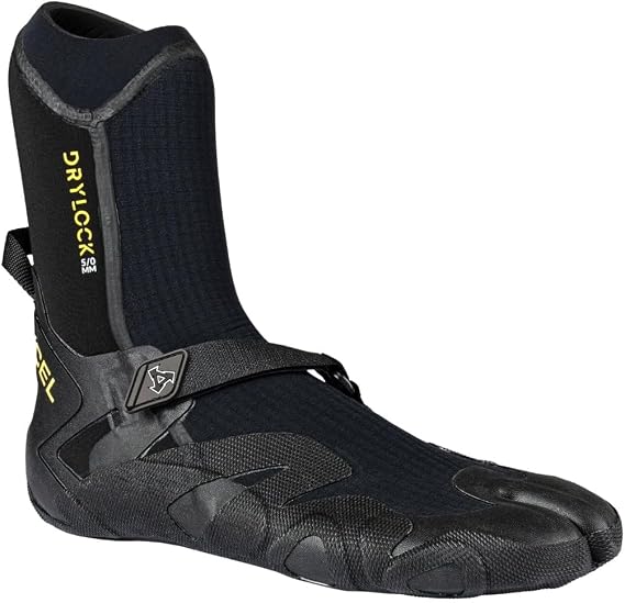 XCEL Drylock 5mm Split Toe Wetsuit Boots - Black - Quick dry - Unisex - Engineered 3D Warmth and Comfort