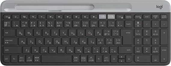 Logitech K580 Quiet Bluetooth Wireless Keyboard, Graphite, Ultra Thin, Compact, Unifying Wireless Keyboard, Thin, Numeric Key, Wireless, Windows, Mac, iPad, iOS Android, Chrome Surface