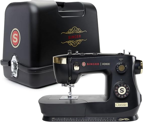 SINGER® HD500 Classic Black Sewing Machine with Hard Case