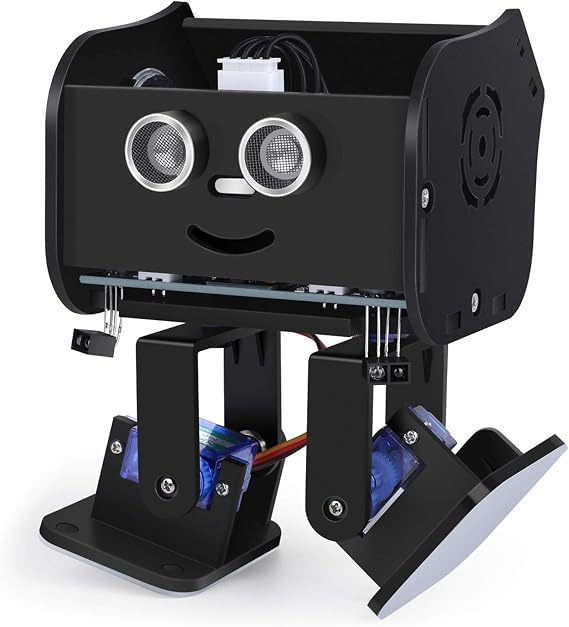 ELEGOO Toy Robot Kit Penguin Bot Robotics Compatible with Arduino Black