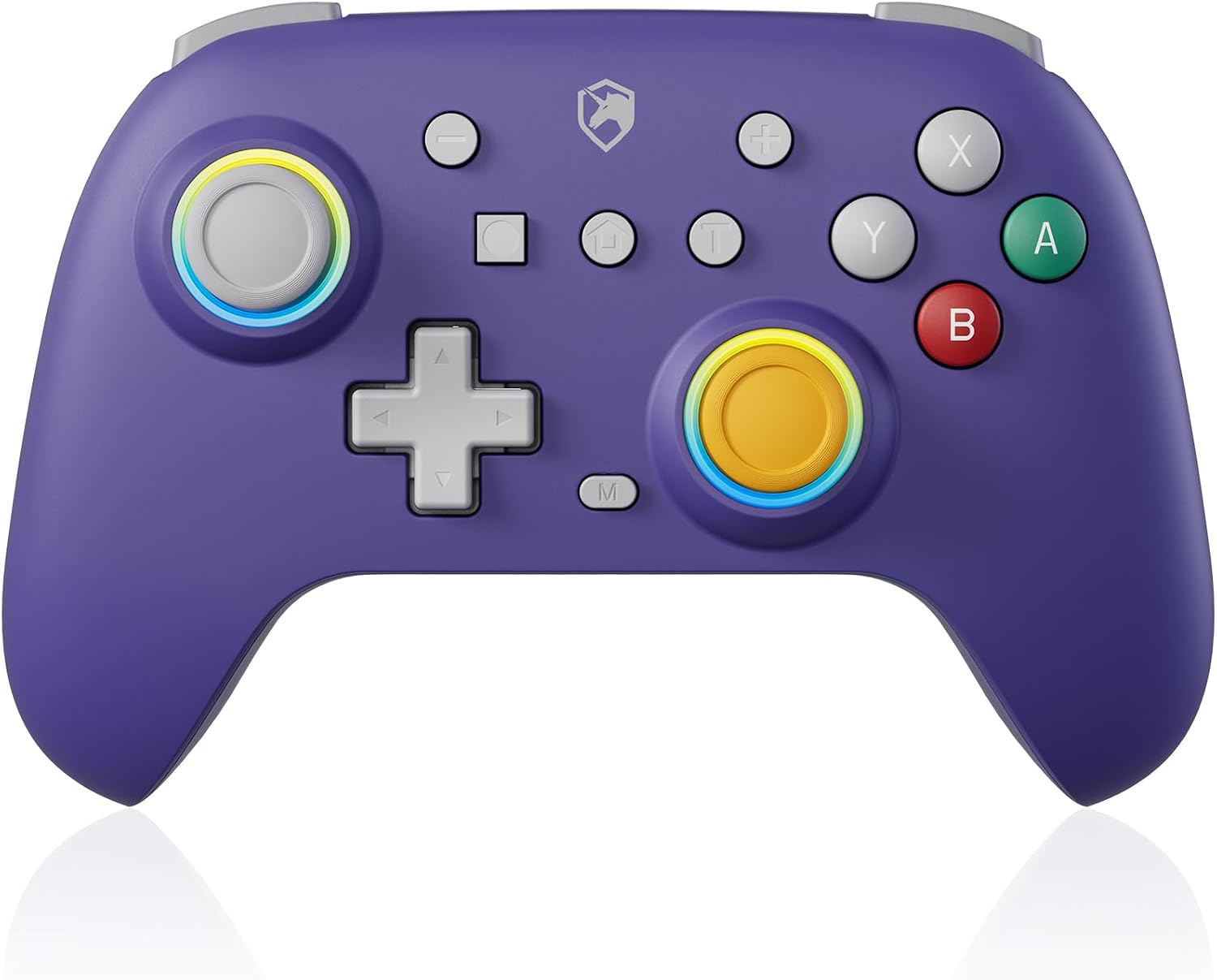 ECHTPower Switch Controller for Hall Joystick Controller Switch 2 Retro Design, 2025 Wireless Switch Pro Controller for RGBTurboMarkoVibration, Wireless Gaming Pad SwitchOLEDPCAdroidiOS Lila