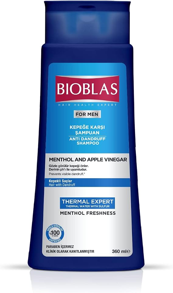 Bioblas For Men Mentol ve Elma Sirkeli Kepeğe Karşı Şampuan 360 ML