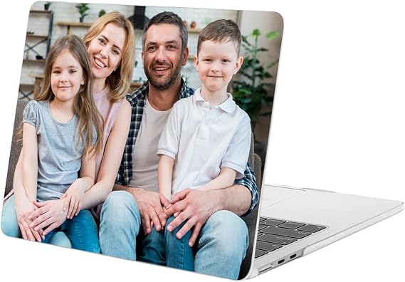 Custom Case for MacBook Air 11 Inch A1465 A1370 Release 2015 2014 2013 2012 2011 2010, Personalized Customized Photo Logo Image Text Hard Shell, Clear Plastic Cover for Apple 11",Transparent