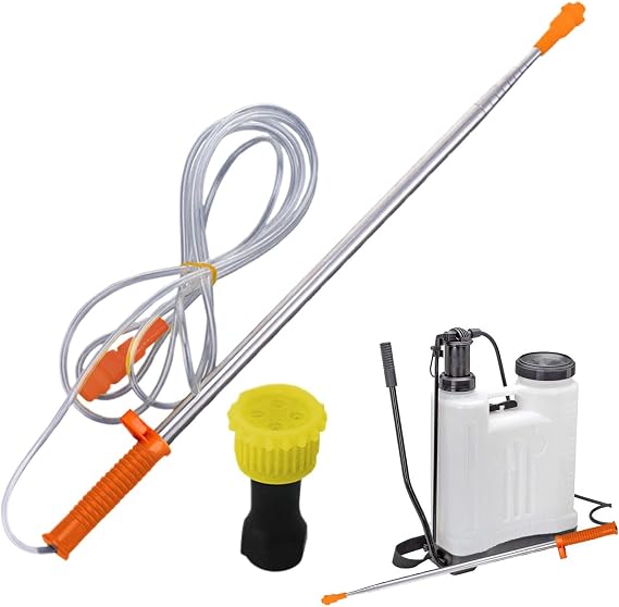 Telescopic Extension Sprayer Rod 19.6-98.4In - Agricultural Water Spray Wand for Home Gardeners and Yard