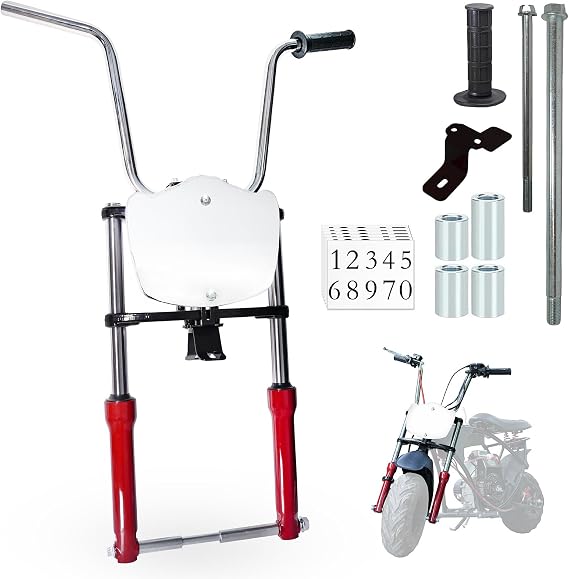 JMCHstore Heavy Duty Mini Bike Front Forks Suspension for Small Frame Bike