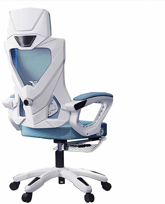 Gaming Office Chairs, Ergonomic Computer Chair, Adjustable Lumbar Support, 150° Recline Work Chair, for Home and Office(Blue)