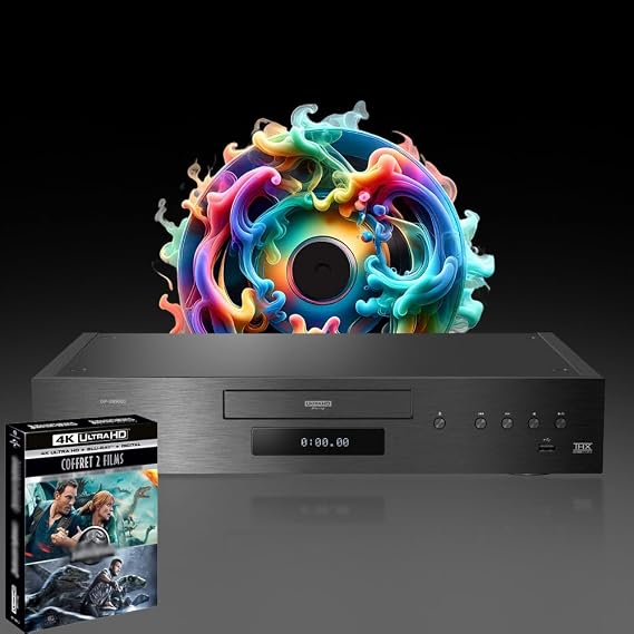 Blu-ray Player Compatible with Panasonic DP-UB9000 MultiRegion for DVD Blu-ray Region B - DVD Regions 1-8 - Bundle Including JW 2 Movie Collection 4K UHD Disc