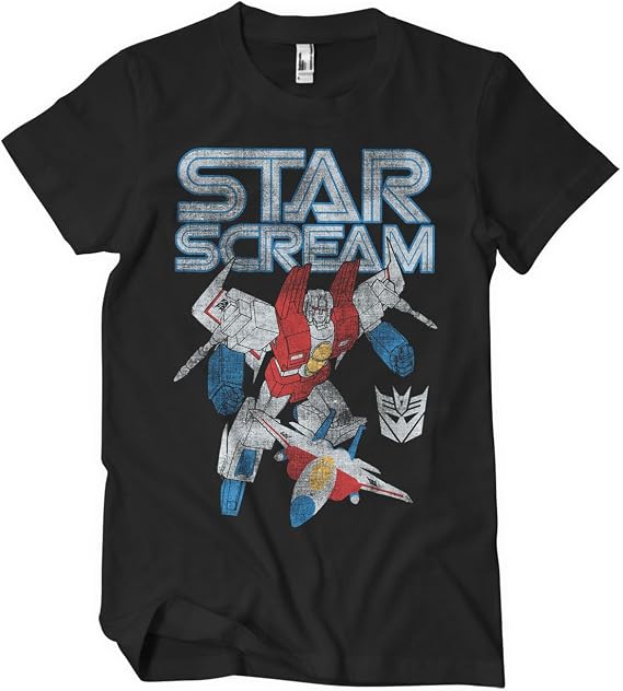Transformers Officially Licensed Starscream Washed Mens T-Shirt