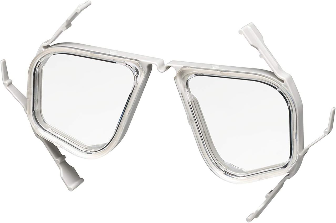 REEF TOURER RA0509 Snorkel Prescription Lens for Underwater Mask, Frame x 1, Set of 2 Lenses, Light Gray -2.0 -6.0