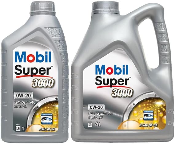 Mobil Super 3000 0W20 Motor Yağı 4L + 1 L 156121