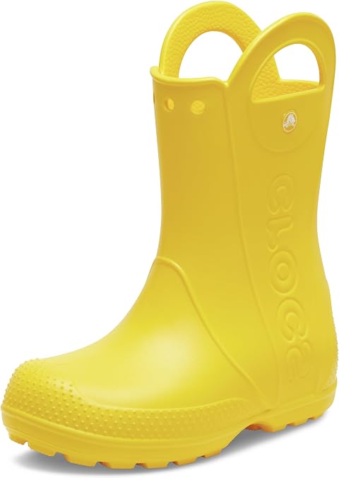 Crocs Handle İt Rain Boot K Çocuk Yağmur Botu, 30-31, 211052-730, Sarı, Unisex Çocuk