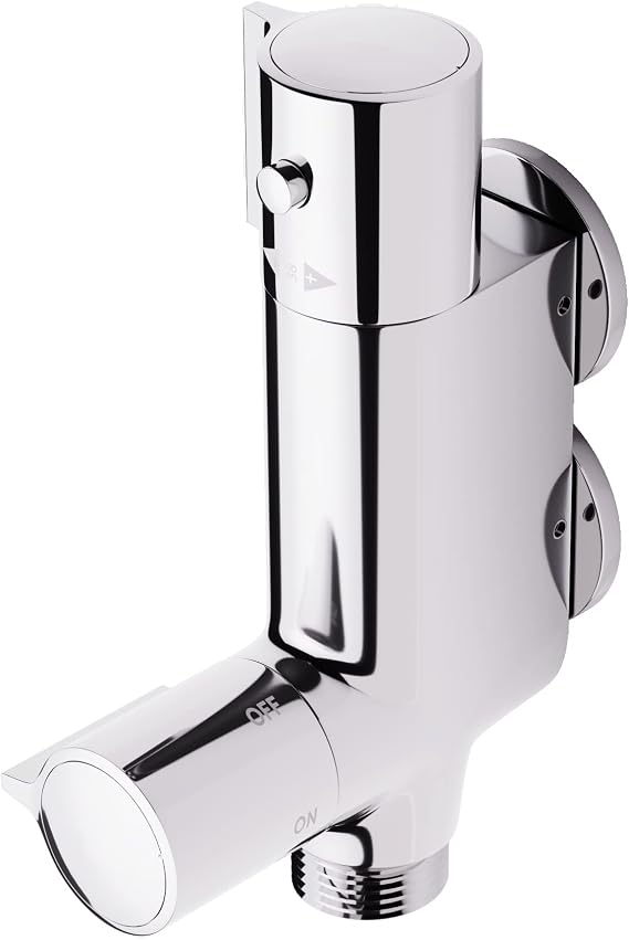 MORADO Mini Thermostatic Shower Bar,Caravan Thermostatic Bar Mixer Shower Tap, Thermostatic Shower Mixer Valve, Mini Vertical Shower Mixer, for Caravan,Camper Van, Yacht, Boat