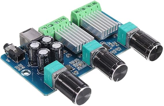 DLB0109 XH-A355 20W + 10W + 10W 2.1 Channel Stereophony Audio Digital Power Amplifier Board BASSO Subwoofer AMP AplificDor Audio DC 12V High Performance