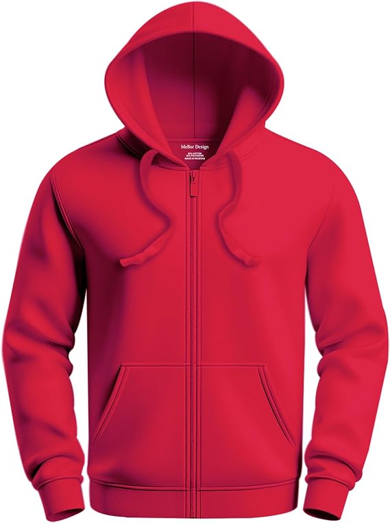 Plain Zipper Hoodie Hooded Top Unisex Mens Ladies Hooded Sweatshirts