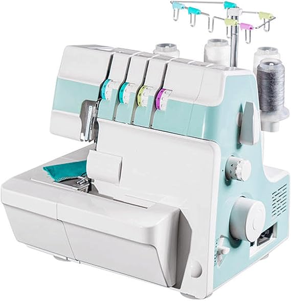 Overlock Sewing Machine,Heavy-Duty Overlocker Serger with 2-3-4 Stitch Capability,Trim Trap, and Snap-on Presser Feet, Adjustable Gauge for Beginners and Professionals