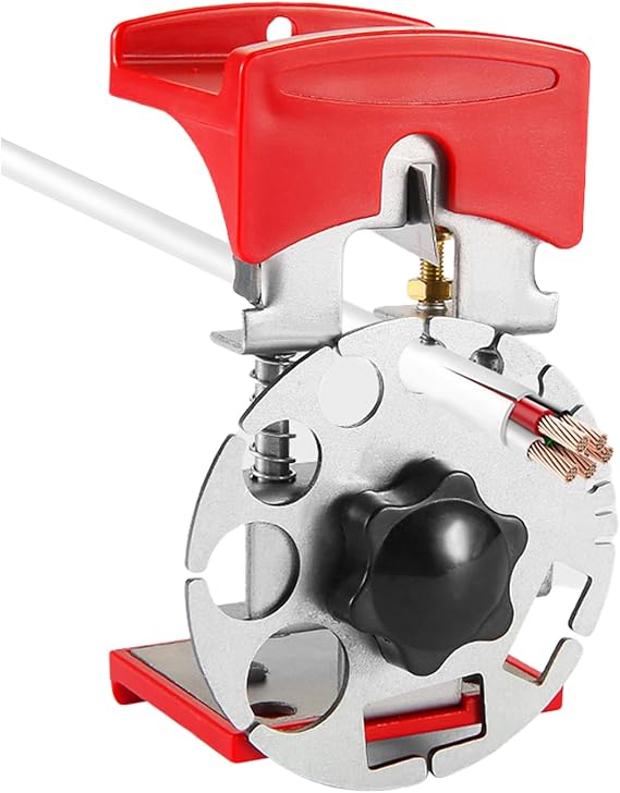 Automatic Wire Stripper Handheld Copper Wire Stripping Machine Universal Handheld Stripper Tool Portable Copper Wire Stripper for Quick Wire Stripping (Metal Plate Model)
