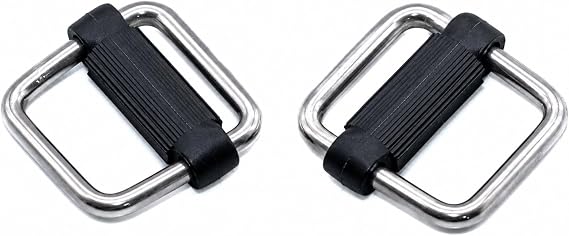 2pcs Nylon Webbing Strap Slide Buckle A4 Marine Stainless Steel 25mm