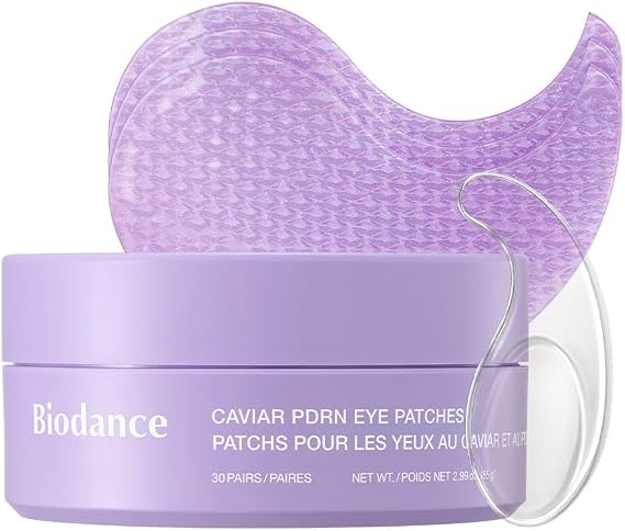 BIODANCE Under Eye Patches with Caviar & PDRN, Under Eye Patches for Dark Circles, Glow & Deflating Masks for Puffy Eyes, Tired Eyes, Deep Nutrition