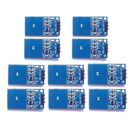 Hailege 10pcs TTP223 Capacitive Touch Switch Module with One Key Digital Touch Sensor Touch Switch Touch Switch Touch Sensor