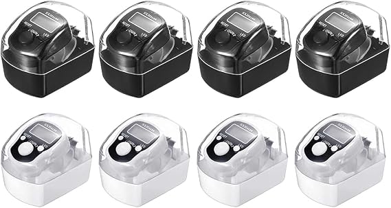 8pcs Electronic Handheld Tally Counter Electronic Finger Counter LED Electronic Finger Counter 5 Digit Display Hand Counter Digital LED Finger Clicker for Prayer Sports Golf (Black White)
