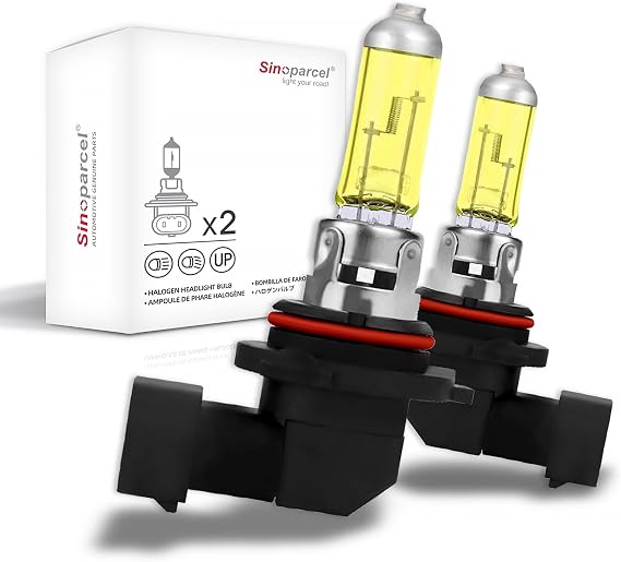 Sinoparcel Enhanced HB4 9006 Fog Light Bulb, 2500K Golden Yellow
