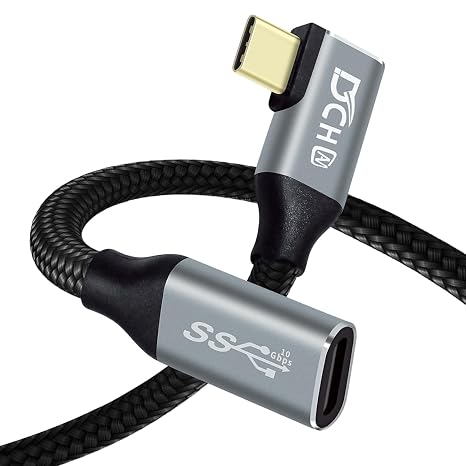DCHAV 100W USB C to USB C Cable Male Female 10Gbps Data Transfer 2M