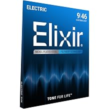 Elixir® Polyweb® coated electric guitar strings, Custom Light (.009-.046)