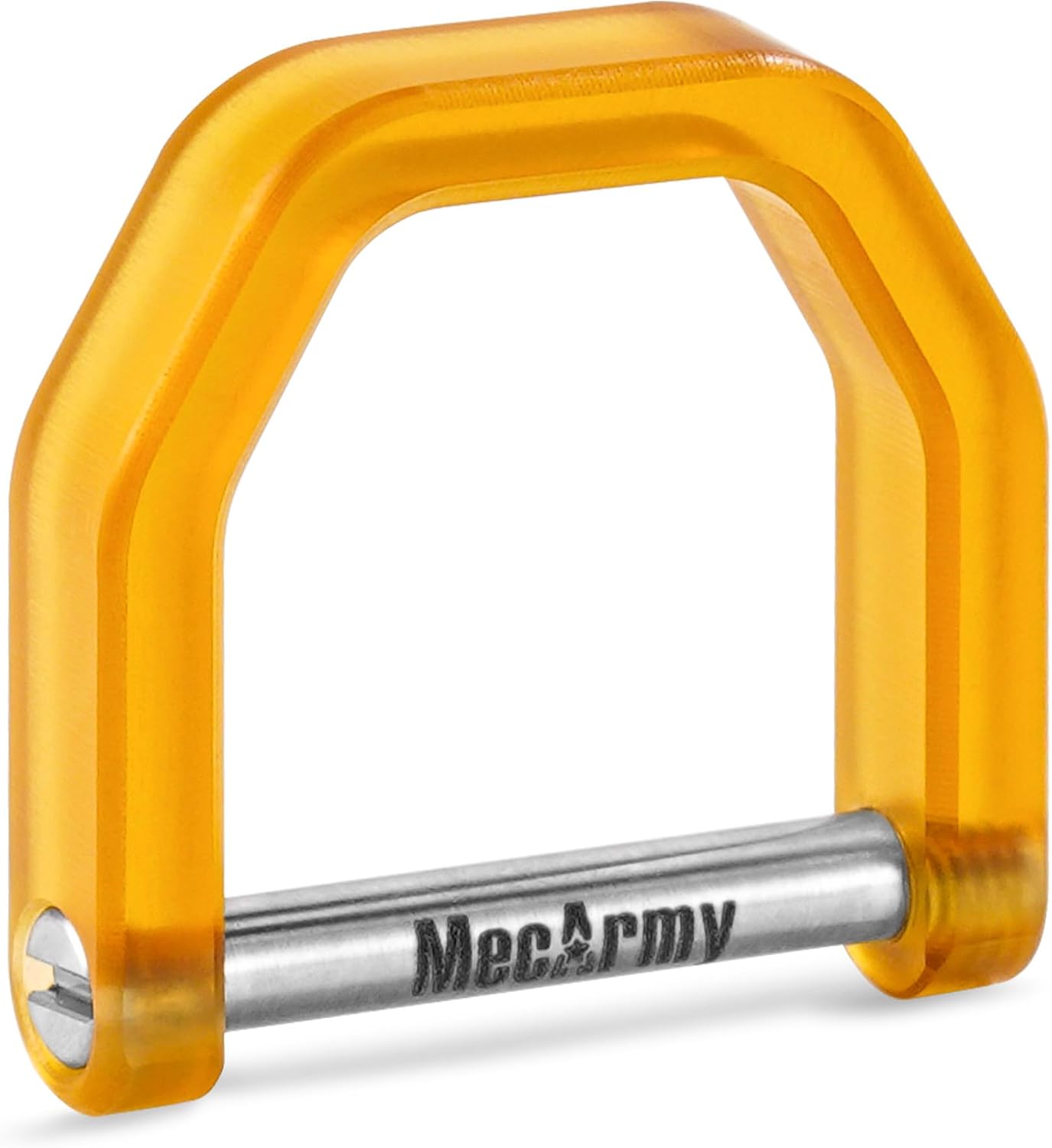 MecArmy CH2P D-Ring Keychain PEI U-Shaped Quick Release Key Shackle, Titanium One-Piece Twist Lock Key Ring, EDC Key Organizer for Car Keys, Hiking, Camping, Outdoor, Pet Accessories, Backpacks