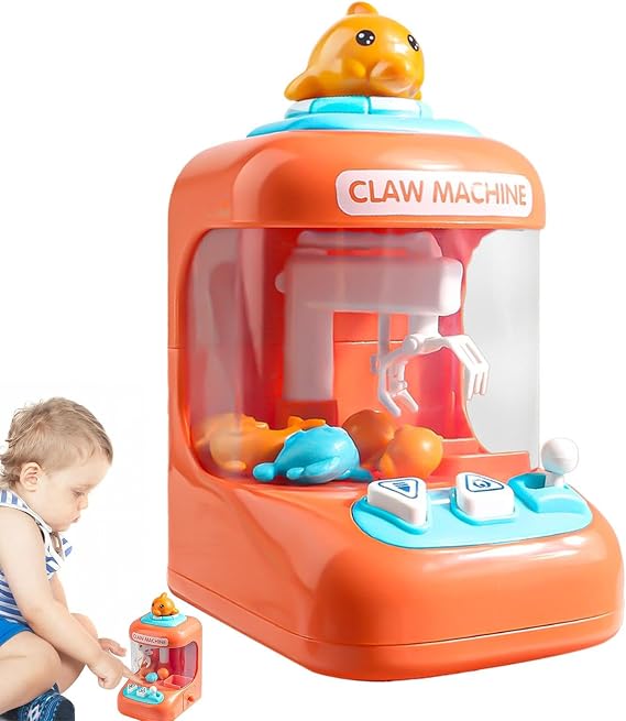 Mini Crane Machine for Kids, Arcade Crane Game Machine | Mini Vending Machine Candy Grabber Prize Dispenser Toy Exciting Play for Girls, Boys, Kids Hmltd