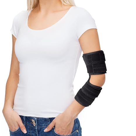 Adjustable Elbow Brace for Tendonitis Elbow Support for Cubital Tunnel Syndrome Injuries L/XL