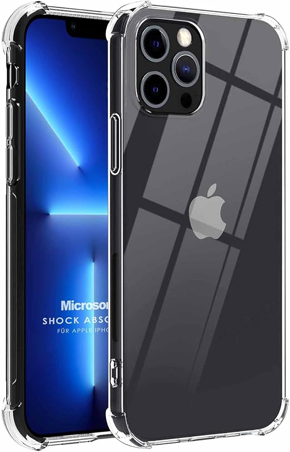 Microsonic Apple iPhone 13 Pro için Kılıf Shock Absorbing Şeffaf [iPhone 13 Pro ile Uyumlu Kılıf - Şeffaf]