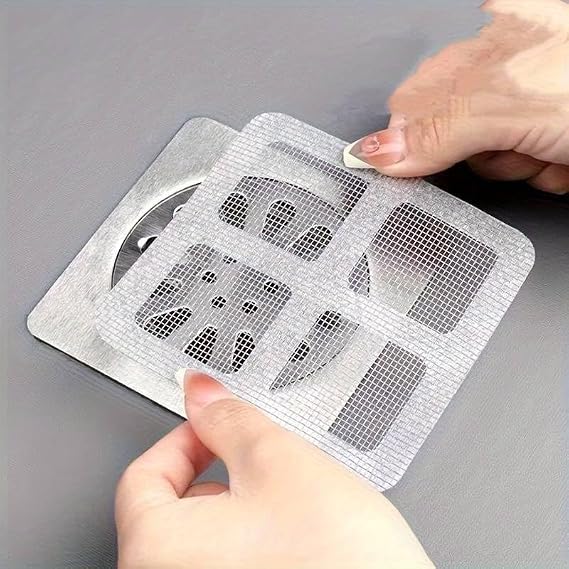 Jouis Gider Süzgeci Banyo Duş Tuvalet,Böcek ve Haşere Engelleyici, Saç Küvet Drenajı Kapağı, 10 Adet, 10x10 Cm, Yapışkanlı 1.SINIF