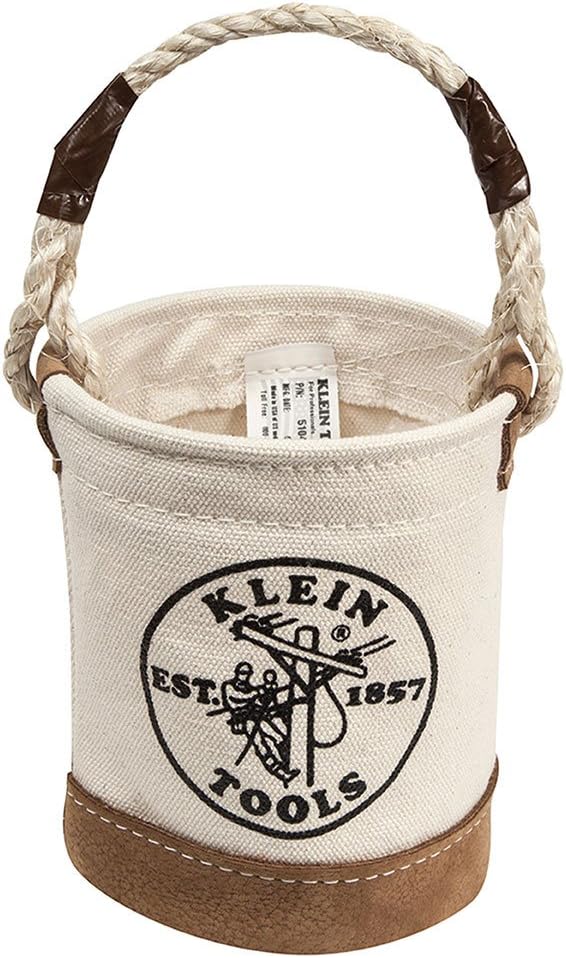 Klein Tools 5104MINI Mini Tool Bucket Leather Bottom