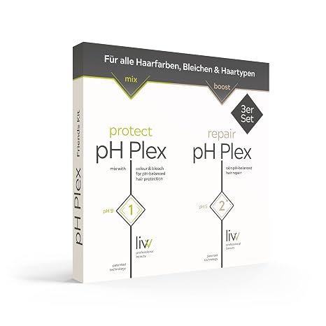 pH Plex 1 & 2 - Protection & Repair Friends Kit for You and Your Friends Protects Hair During Dyeing / Bleaching Repairs Damaged Hair Suitable for All Hair Types