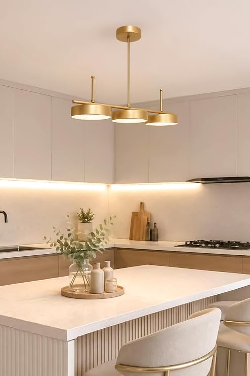 Çello Led Modern Tasarım 3 Renk Işık Seçenekli Enerji Tasarruflu 3'lü Led Avize Mutfak Salon Çocuk Odası Giyinme Odası [Enerji Sınıfı A++]