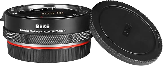 Meike MK-EFTR-B Metal Auto-Focus Mount Lens Adapter with Control Ring Converter for EF/EF-S Lenses to EOS R and EOS RP R5 R5C R6 C70 Cameras