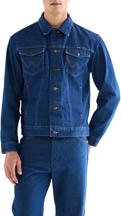 Wrangler - Mens Jacket - Regular Fit - Cowboy Cut Jacket - Stonewash