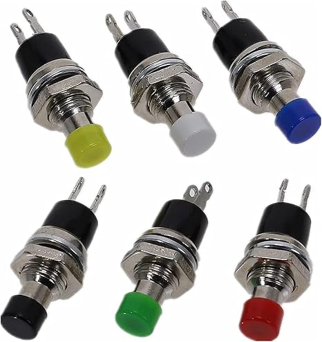 Micro Switches 10Pcs PBS-110 7MM Momentary Push Button Switch Press The Reset Switch Momentary ON Off Push Button Micro Switch Normally Open NO