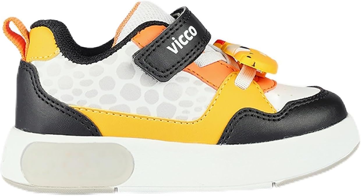 Vicco Borka Ortopedik Taban Işıklı Siyah Çocuk Sneaker