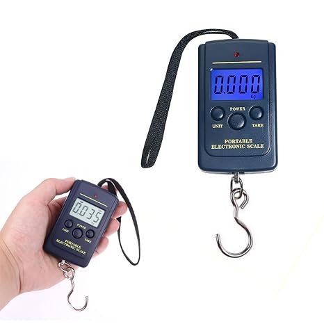 YFFSFDC Digital Hanging Scale Electronic Scale for Fishing Luggage Travel Max 88 lbs Portable Digital Travel Scale High Precision Lightweight Convenient Home Electronic Hanging Scale Travel Luggage