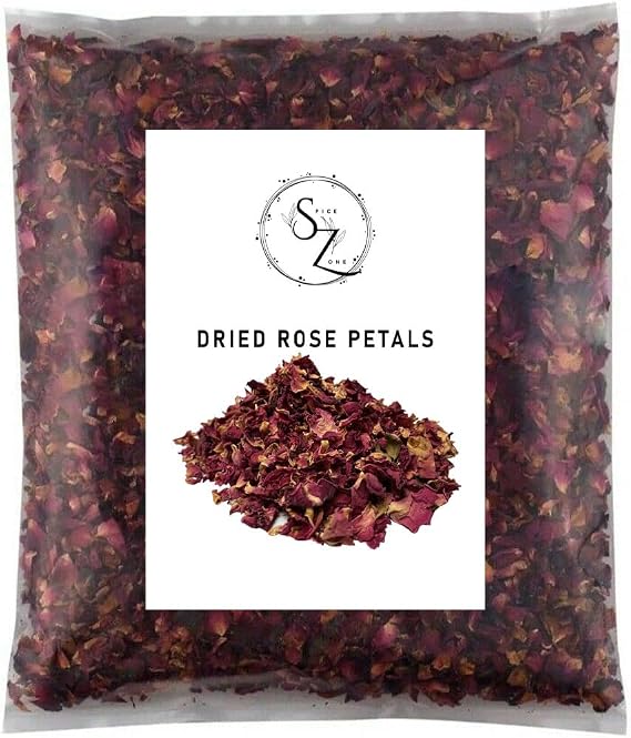 Dried Rose Petals, Edible, Natural for wedding Confetti, Premium Quality (50 gram)