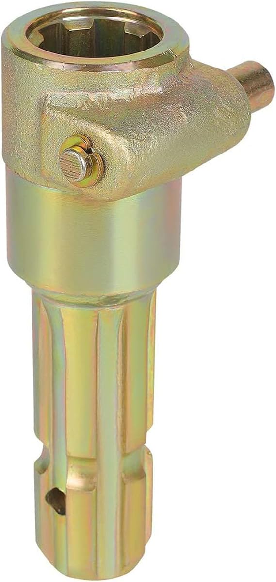 New Upgraded PTO Adapter, Female 1-3/8 & 6 Spline and Male 1-3/8 & 6 Spline, 70HP Universal PTO Extender Adapter for Tractors, Push Pin Type
