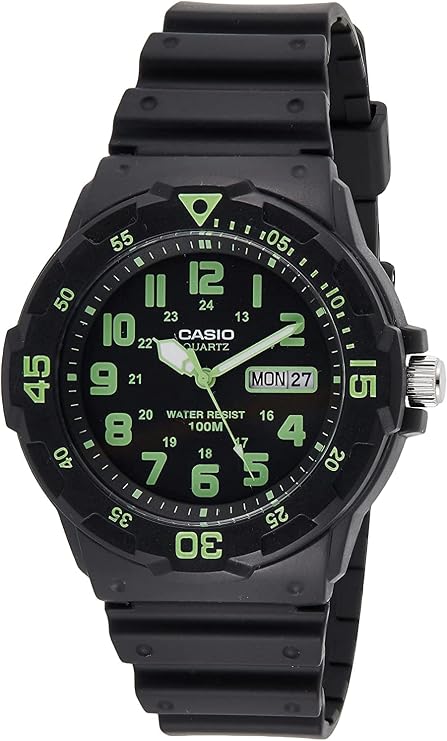 Casio Mens Black Resin Dive Watch
