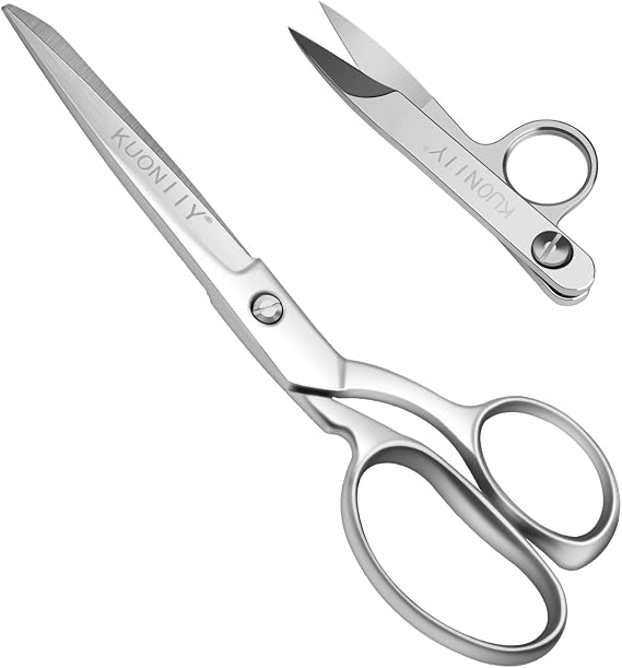 Dressmaking Scissors 8 Inch - Stainless Steel Fabric Scissors Professional Sewing Dressmaker,Tailor's Shears Heavy Duty + Thread Nippers