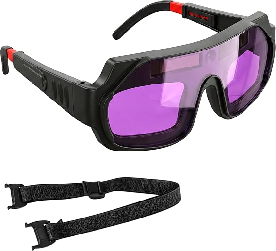 Welding Glasses Featuring Auto-Darkening Technology, Professional Welding Goggles with Adjustable Fit, Essential Eye Protection for Arc Welding