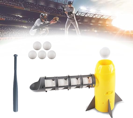 Baseball Pitching Machine - Automatic Outdoor Throwing Machine for Training - Ideal for Indoor and Outdoor Use