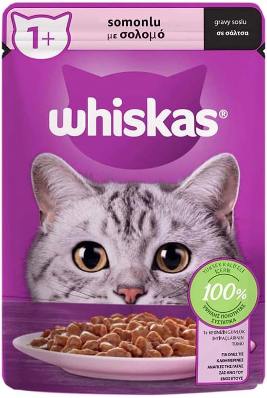 Whiskas Salmon Bag Wet Food 85 G Single Package
